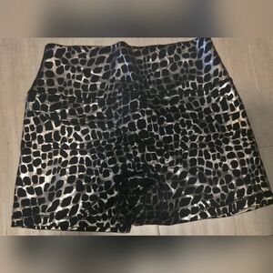 Black and Gold Animal Print Shorts